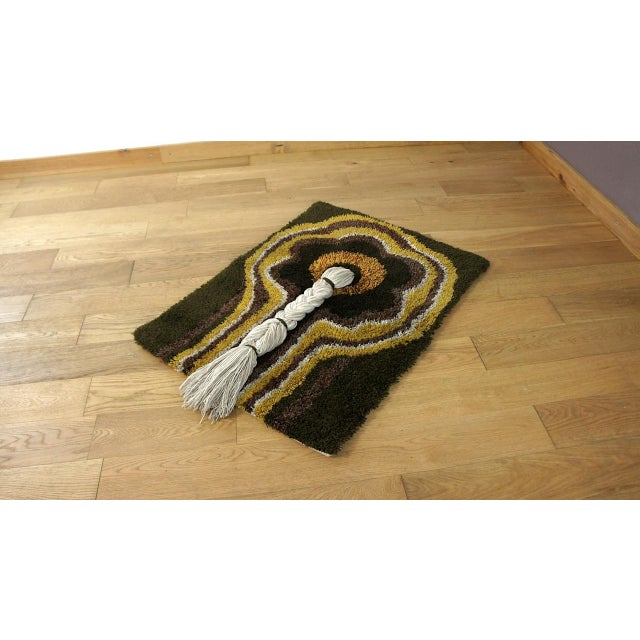 Vintage Wool Rug or Wall Tapestry, 1970s For Sale - Image 3 of 8