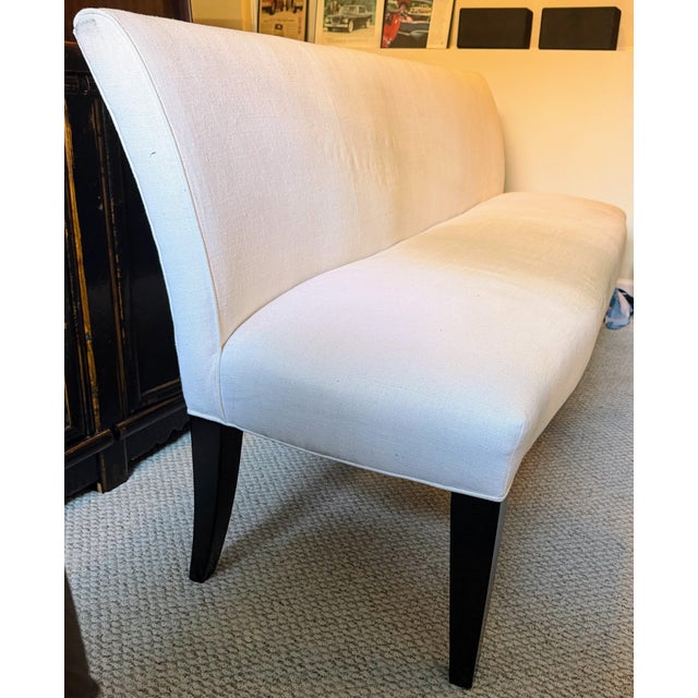 Modern Williams Sonoma Dining Bench For Sale - Image 3 of 16