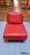 Ligne Roset Stricto Sensu Leather Chairs in red, circa early 2000's.