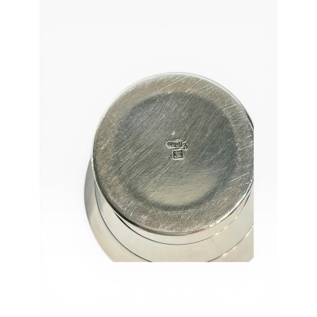 Art Deco French Silver Plate Small Cups Matchstick Holders - Set of 3 For Sale - Image 11 of 13