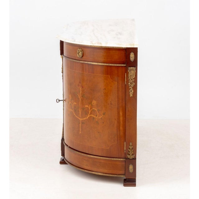 Wood French Empire Style Marble Top Mahogany Sideboard For Sale - Image 7 of 12