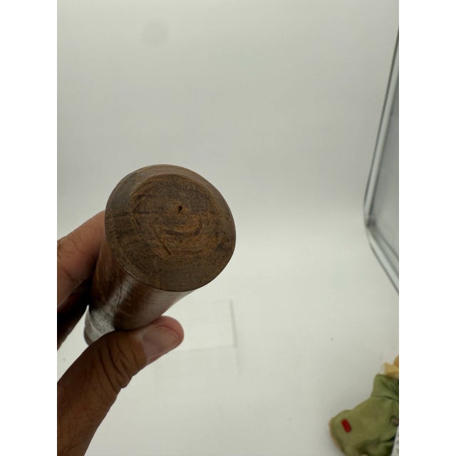 Beautiful Antique Wooden Mortar and Pestle For Sale - Image 11 of 12