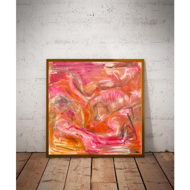 "Angel" by Trixie Pitts Abstract Expressionist Oil Painting For Sale - Image 10 of 10