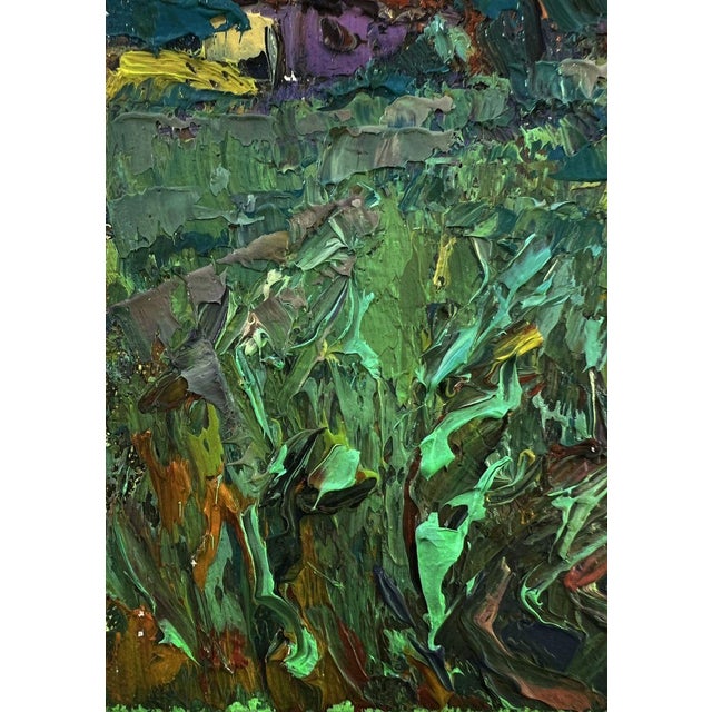 Oil Painting the Moon Shines Over the Field Oleksiy Ivanyuk For Sale - Image 4 of 8
