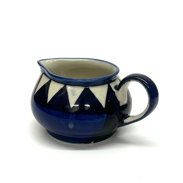 Ceramic Mid 20th Century Mid Century Modern Moody Blues Mixed Pitcher Curation - Group of 5 For Sale - Image 7 of 12