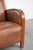 Art Deco Style Sheepskin Armchair in with Wooden Armrests For Sale - Image 9 of 12