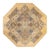 Mogul, One-of-a-Kind Hand-Knotted Area Rug - Yellow, 9' 1" x 9' 1" For Sale