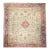 Antique Turkish Oushak Rug, Hand-Knotted Wool, Allover Geometric Pattern, Tan & Red, 14' X 15' For Sale