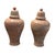2000 - 2009 Vintage Pair of Swirled Marbled Glaze Ceramic Temple Jars With Lids For Sale - Image 5 of 12