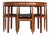 Roundette Dining Table and Chairs by Hans Olsen for Frem Røjle, 1960, Set of 5 For Sale