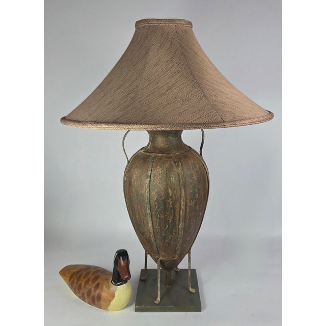 Monumental Tyndale for Frederick Cooper Gadrooned Urn Lamp, Chicago, C. 1970s–80s For Sale - Image 15 of 18