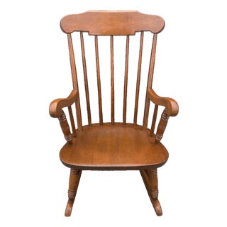 Mid 20th Century Ethan Allen Child Size Windsor Rocking Chair For Sale