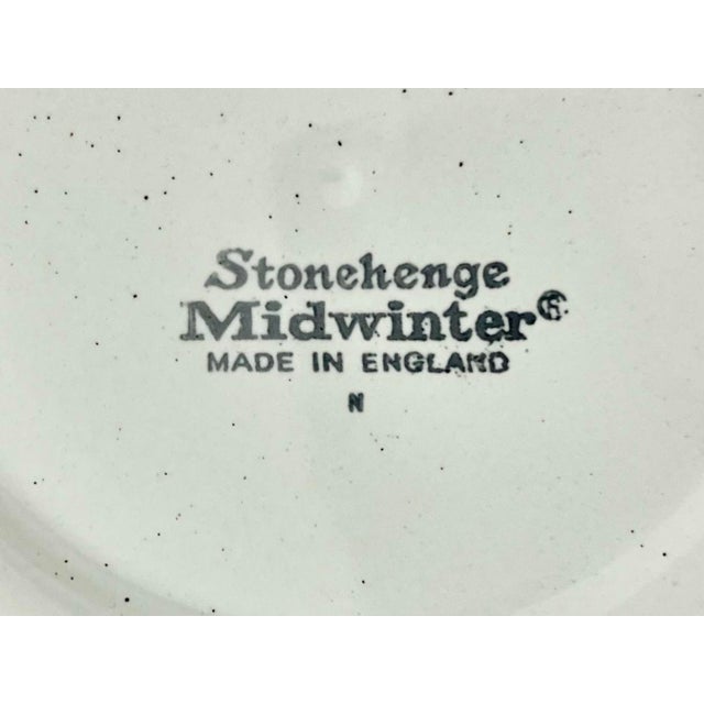 1970s Midwinter (Stonehenge) “Sun” 4 Stoneware Tea Cups & Saucers For Sale In Dallas - Image 6 of 6