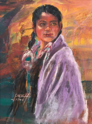 'Portrait of a Young Navajo Girl' by Victoria Stewart