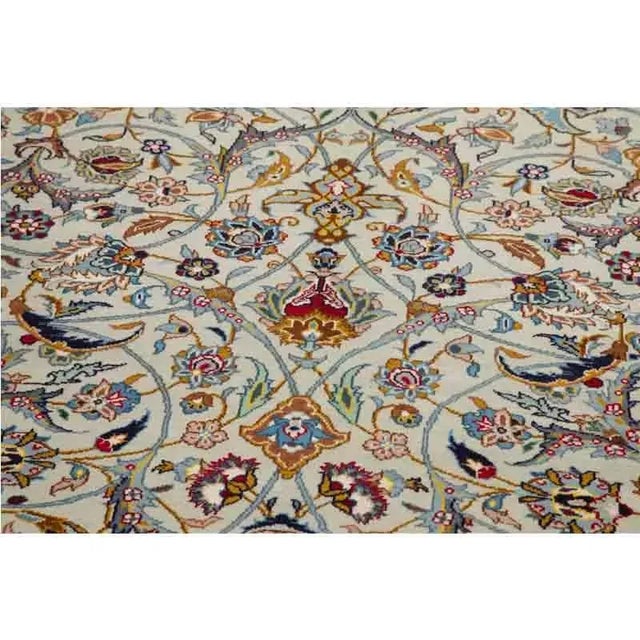 1960s Old Persian Kashan Area Rug 10’10” X 14’2″ For Sale In Dallas - Image 6 of 11