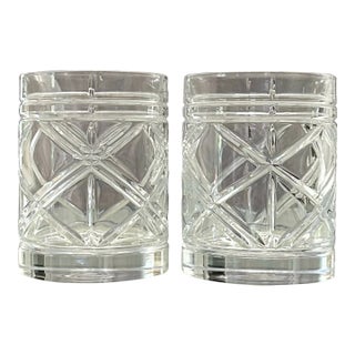 Ralph Lauren Brogan Double Old Fashioned Glasses - Set of 2 For Sale