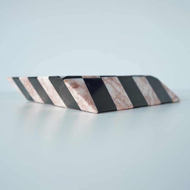 Vintage 20th Century Checkerboard Slanted Catchall Ashtray For Sale - Image 10 of 13