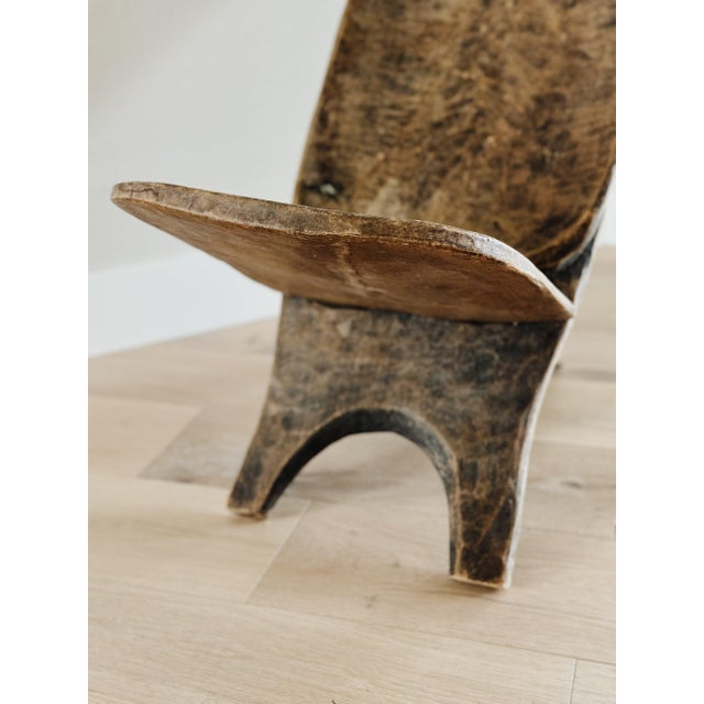 Antique Hand Carved Senufo Stargazer Chair For Sale - Image 10 of 12