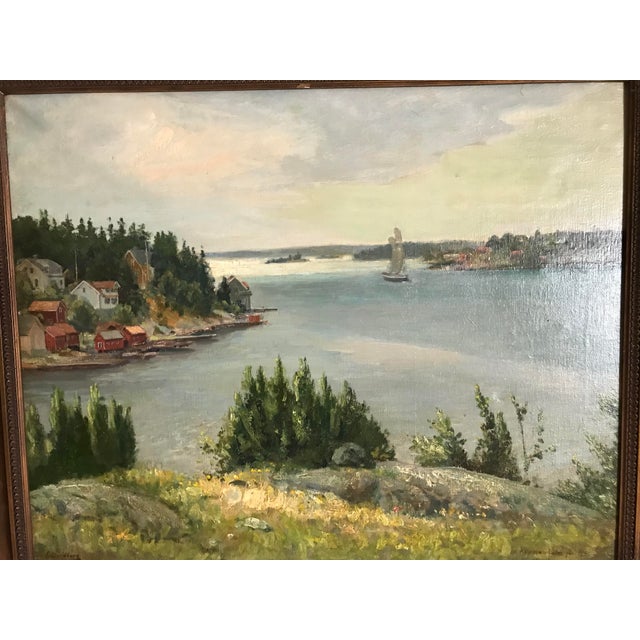19th Century Landscape Oil Painting For Sale - Image 10 of 11