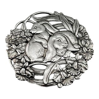 Arthur Court Bunny Rabbit Trivet Plate For Sale