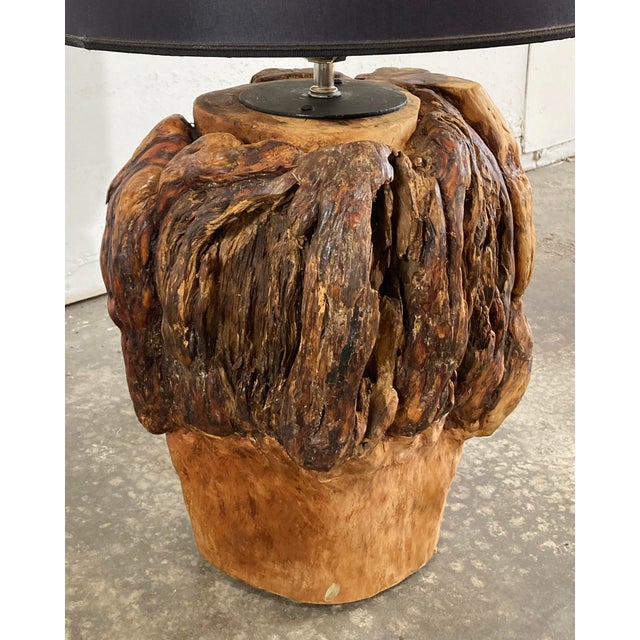 Vintage Knotty Burled Wood Table Lamps, a Pair For Sale - Image 15 of 15