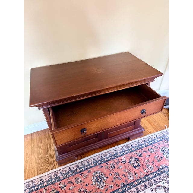 Vintage Ethan Allen Medallion Style Cherry Server Cabinet For Sale In New York - Image 6 of 16
