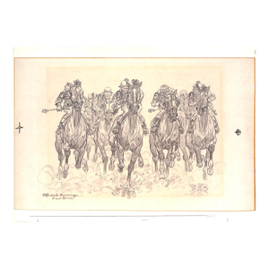 "Off and Running" Pencil Drawing by Paul Brown