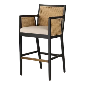 Four Hands Antonia Bar Stool, Savile Flax