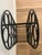 Vintage Arthur Umanoff 17-bottle wine rack for Shaver Howard, circa 1960s. Constructed of substantial wrought iron with...