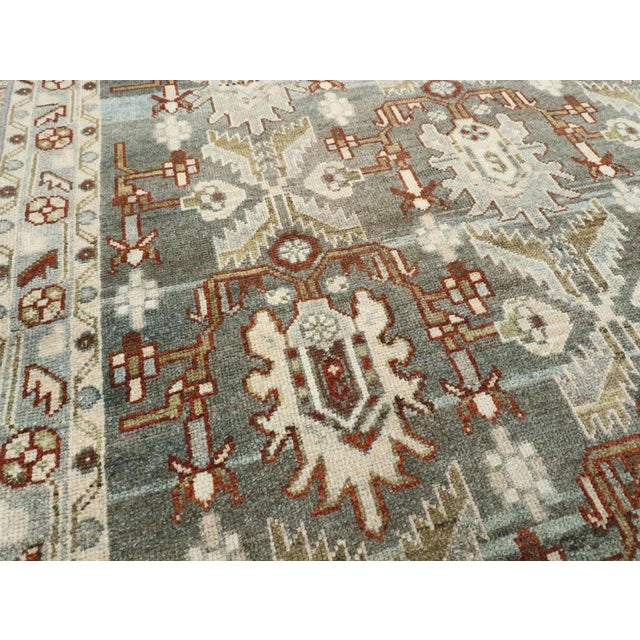 Mid 20th Century Galerie Shabab Collection Mid-20th Century Persian Malayer Accent Rug For Sale - Image 5 of 8