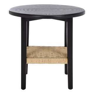 Rakoma 1 Shelf End Table in Black / Natural For Sale