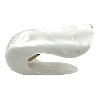 Sculptural Shell-Shaped Blown Murano Glass Table Lamp from La Murrina, Italy, 1970s For Sale