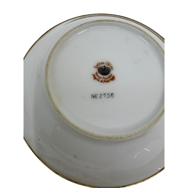 Antique Lefton Hand Painted Floral Saucers/ Wall Decor- A Set of 3 For Sale - Image 9 of 9