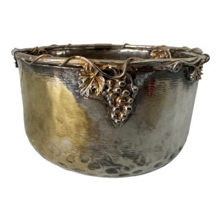 Antique Silver Wine Coaster For Sale