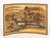 Japanese School Village Landscape Scene Four Panel Byobu Screen, 19th century, gouache on paper, signed to end panel. Each...