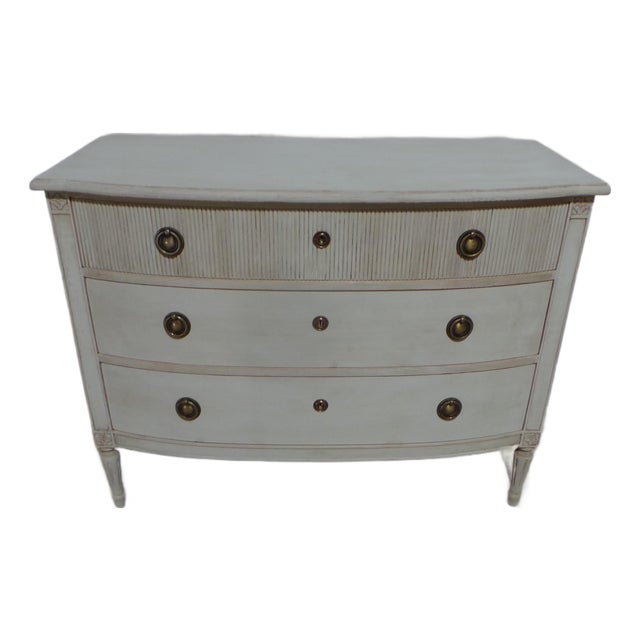 Swedish Gustavian Style 3 Drawer Chest of Drawers For Sale