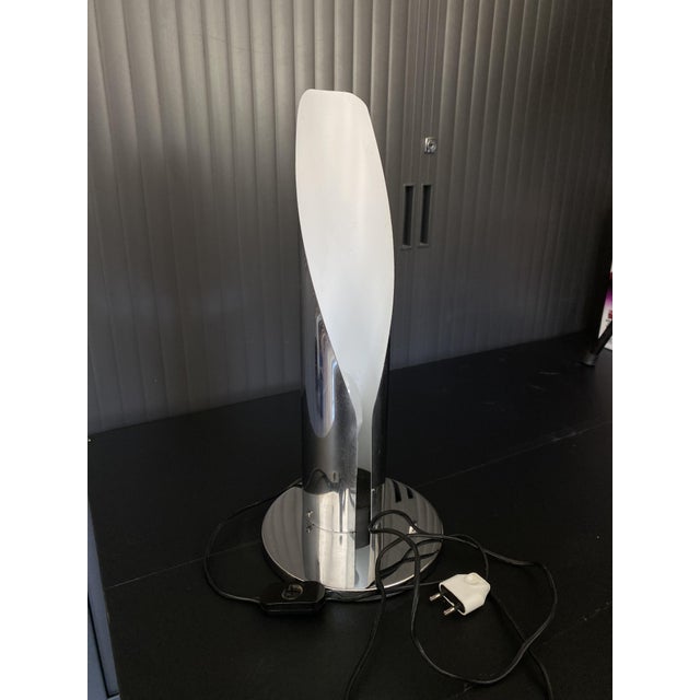 Vintage Chrome Flame Lamp in the style of Goffredo Reggiani, 1970s For Sale - Image 10 of 18
