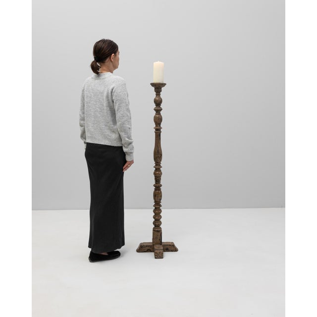19th Century French Wooden Candlestick For Sale - Image 18 of 18