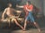 Oil Painting by Gaspare Landi representing the popular story of Muzio Scevola trying to kill the Ertuscan king Porsenna....