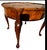 1980s 1980 Vintage Hekman Round Table With Drawer French Style Burl Mahogany For Sale - Image 5 of 12