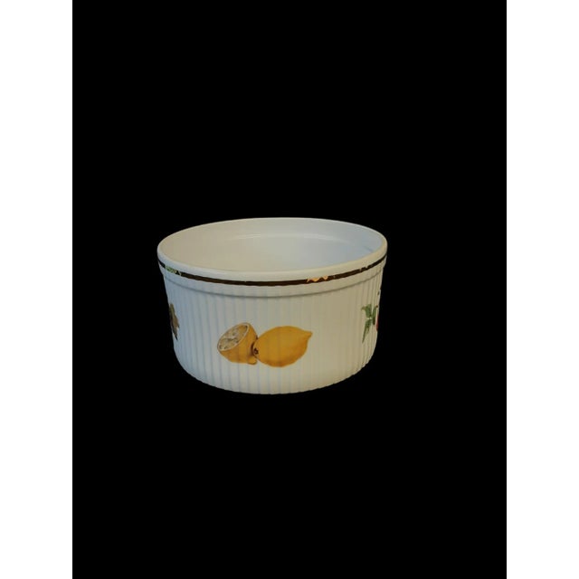 Mid 20th Century Eversham Royal Worchester Fluted Souffle Dish For Sale - Image 4 of 6