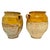 19th-Century Southern French Yellow-Glazed Terracotta Confit Pots - Pair For Sale - Image 15 of 15