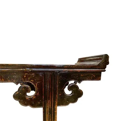 Chinese 1970s' Asian Long Vintage Wing Console Table For Sale - Image 3 of 9