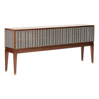 Lala Walnut Bronze Metal Sideboard by Reda Amalou Design For Sale