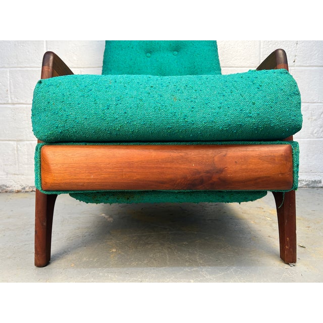 Late 20th Century Attributed to Adrian Pearsall Highback Recliner Lounge Chair in Walnut For Sale - Image 10 of 14