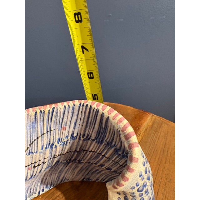 Sculpture Materials Barbara Beck 1980s Abstract Hand-Sculpted and Hand-Painted Porcelain Sculpture For Sale - Image 7 of 9