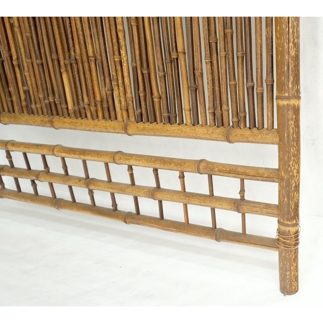 Pair of Japanese Modern Bamboo Room Dividers Screens Decorative Panels Wall Art For Sale - Image 9 of 11