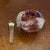 Studio Art Glass Perfume Bottle - Cranberry Core Signed by Artist Loretta Eby For Sale - Image 9 of 10