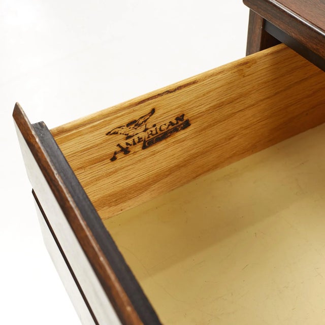 American of Martinsville Mid Century Rosewood End Tables - a Pair For Sale - Image 12 of 13