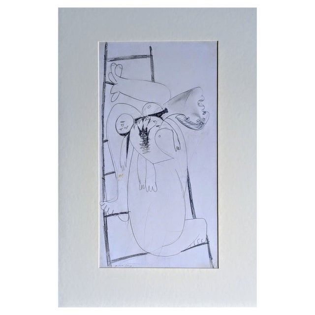 Pablo Picasso, Woman and Child III: Preparatory Sketch for Guernica, Lithograph For Sale